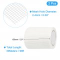 Uxcell Drywall Tape 2pcs 5 9 X 98ft Fiberglass Repair Self-adhesive Mesh Fiber Joint For Wall Crack Seam Patch