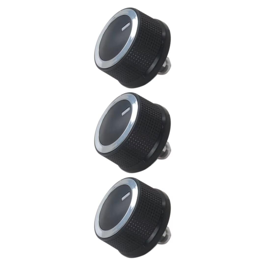 3pcs A C Heater Temp Control Knob Replacement 84141127 For Chevrolet Express 1500 2500 3500 And Gmc Savana