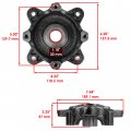 Caltric Front Left Or Right Wheel Hub Compatible With Polaris Ace 570 Ace900 Eps Xc 2017 2018 2019