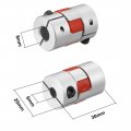 Uxcell Shaft Coupling 6mm To 8mm Bore L30xd20 Flexible Coupler Joint For Servo Stepped Motor