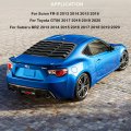 Rear And Side Window Louver Sun Shade Cover In Gt Lambo Style For Subaru Brz 2013-2020 Scion Fr-s 2013-2016 Toyota Gt86