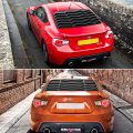 Rear And Side Window Louver Sun Shade Cover In Gt Lambo Style For Subaru Brz 2013-2020 Scion Fr-s 2013-2016 Toyota Gt86