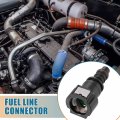 X Autohaux 2pcs Car 3 8 Fuel Line Quick Connector Nylon Hose Pipe Release Straight Female Connect For To 5 16 Id Tubing