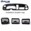 G-plus A C Heater Dash Bezel Vents Compatible With 1998-2002 Dodge Ram 1500 2500 3500 Dashboard 5gk51dx9aa 5eu11dx9ab 926469