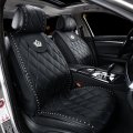 Carshaping Universal Seat Cover Full Surrounded By Breathable Crown Soft Leather Front Car Cushion 1pcs No Pillow