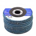 50 Pcs 4-1 2 X 7 8 60 Grits Premium Zirconia Flap Discs Grinding Wheel Sandpaper For