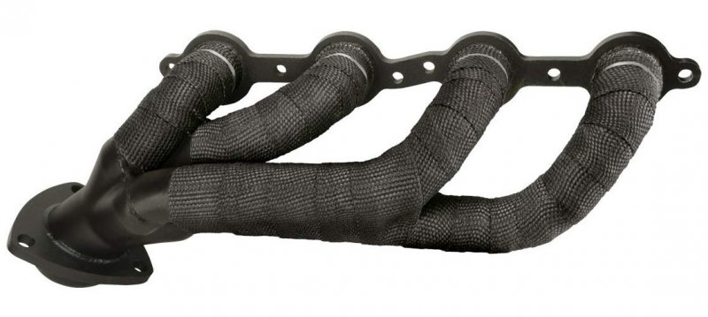 Black Glass Fiber Exhaust Heat Wrap 1 In X 50 Ft For Cars Trucks And Motorcycles Universal Fit Header To Reduce Under Hood