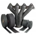 Black Glass Fiber Exhaust Heat Wrap 1 In X 50 Ft For Cars Trucks And Motorcycles Universal Fit Header To Reduce Under Hood