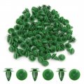 Uxcell 100pcs Green Car Plastic Trim Door Panel Retainer Clips Rivet Fastener 8mm Hole