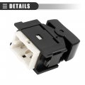 Motoforti Power Window Switch Passenger Door For Toyota Supra 1987-1989 Plastic 84810-32050 Black