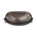 10 Pack Rok Hardware 3 Hole Centers Brushed Oil Rubbed Bronze Home Drawer Door Cabinet Cup Pull Handle 