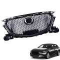 Front Bumper Grill Honeycomb Black Plastic Replacement For 2017 2018 M3 4 Door Without Sensor Hole Upper Hood Grille 