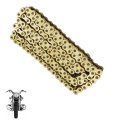 Heavy Duty Drive Chain With O-ring Gold Color Pitch 530 X 130 Links Replacement For Motocycle 