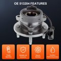 Ocpty New Wheel Hub Bearings Front Replacement Fit For Chevy Cobalt Pontiac G5 Pursuit Saturn Ion 2003 2004 2005 2006 2007 2008