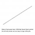 Uxcell Hss High Speed Steel Extra Long Twist Drill Bits 4mm Diameter 200mm Length For Hardened Metal Woodwork Plastic Aluminum