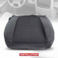 A-premium Front Driver Seat Bottom Cover Compatible With Ford F-150 2011 2012 2013 2014 Steel Gray