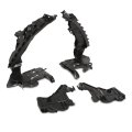 Headlight Mount Bracket Support Base Plate 4pcs Kit For Audi A4 S4 B8 2008-2012 Fit Allroad 2010-2012 
