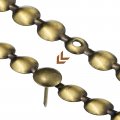 Uxcell 10pcs Upholstery Tacks Strips 1meter Glossy Decorative Nail Trims For Sofa Headboard Chair Furniture With Nails 11mm