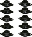 Bryke Racing Quarter Turn Self Ejecting Aluminum Allen Head Button Black 7 16 600 10 Pack 