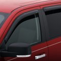 Outside Mount Rain Guards For 2007-2013 Chevrolet Gmc Silverado Sierra 1500 And 2007-2014 2500hd 3500hd Double Ext Cab Smoke