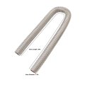 Stainless Steel Flexible Radiator Hose Kit With High Temperature 36in Universal Length For Engine Cooling System Silver