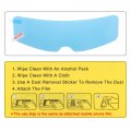 X Autohaux 4pcs 9 65 X2 87 Rain Proof Film For Motorcycle Helmet Universal Anti Shield Lens Sticker Durable Nano Coating