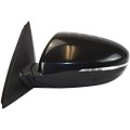 Fits For 11-14 Optima Left Driver Mirror Power Smooth Black W Signal Manual Fold