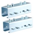 Electro-galvanized Steel 3mm Strut Channel Connector U Shaped For 1-5 8 Wide And Height Channels 2 Pcs 