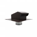 Rooftop Exhaust Vent Cap With Damper And Bottom Extension 8 Inch Brown 