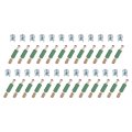 25set Furniture Connectors Kit 8x11 3mm Cam Lock Fitting With M6x40mm Dowel Fasteners 3-in-1 Fixing Screws Set For Splicing 