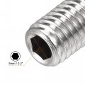 Uxcell Ball Point Set Screws M10 X 30mm 304 Stainless Steel Metric Spring Hex Socket Screw 6pcs