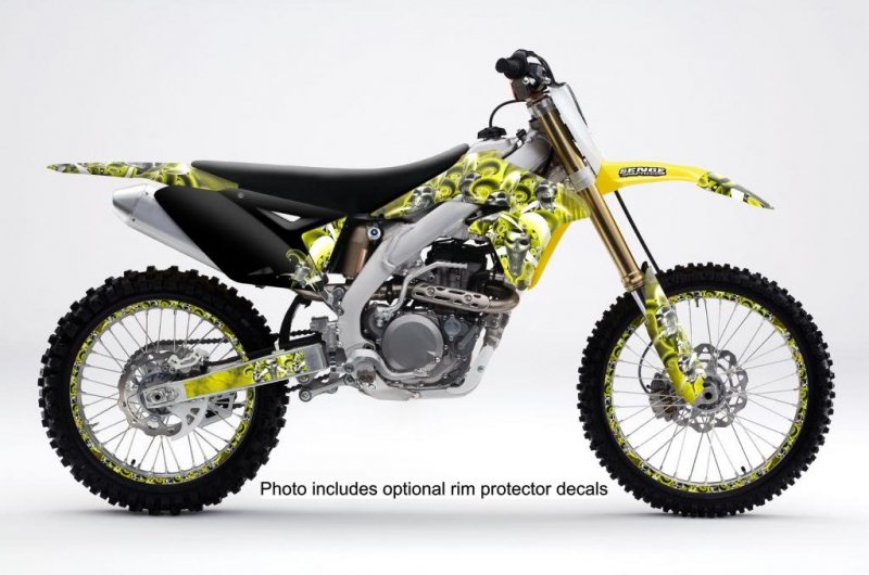 All Years Rm 60 Jester Yellow Senge Graphics Complete Kit For Suzuki