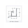 Polaris Flex J Channel 3 4in Light Grey Single Item