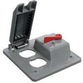 2g Pvc Toggle Duplex Cover 