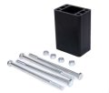 Non Pivot Handlebar Riser Block 4 In For Arctic Cat 2000 And Later 6061 T6 Aluminum Extruded Black Mounting Hardware Included 