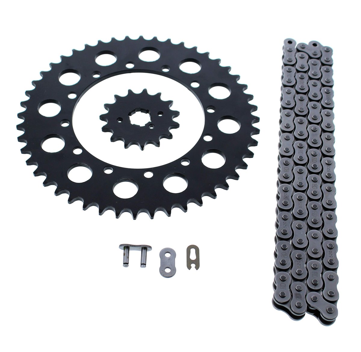 1990-1993 1997 Fits Kawasaki Kx250 250 Chain And Sprocket Black 15 48 114l
