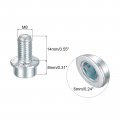 Uxcell M8x14mm Flanged Socket Head Cap Screws 50pcs 8 Grade Carbon Steel Hex Serrated Flange Bolts Machine