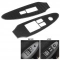 Fydun Door Window Lift Switch Buttons Cover Trim 2pcs Carbon Fiber Button Panel Frame Fit For Nissan 370z Z34 2009a 2020 Left