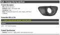 Right Passenger Side Fog Light Bezel Without Chrome Compatible With 2011-2017 Jeep Compass