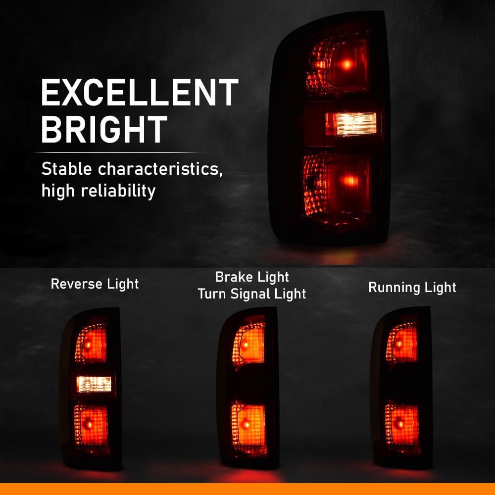 Tail Lights With Bulbs For Chevy Colorado 2015 2022 Left And Right Pair 4 Door Crew Cab Extended Gm2800270 Rear Brake Lamp