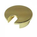 Electriduct 1 57 Metal Desk Grommet 40mm Cable Hole Cover Wire Cord Organizer Brass Polished 3 Pack 