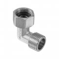 Uxcell Pipe Fitting Elbow G1 2 Male To Female Thread Way L Shape Hose Connector Adapter Nickel-plated Copper 2pcs