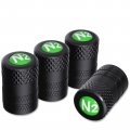 Ckauto 4 Pcs Aluminum Tire Valve Stem Caps With N2 Nitrogen Logo Universal Covers For Cars Suvs Bike And Bicycle Trucks 