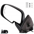 Ocpty Black Driver Side View Mirror Smooth With Power Adjustment Manual Fold Heated Turn Signal Compatible For 2007 Chevrolet