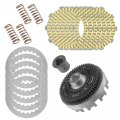 Caltric Clutch Outer Basket And Plates Kit Compatible With Honda Pioneer 500 Sxs500m 2015 2016