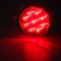 Ocpty 9led Side Marker Light 10pcs 2a Amber Red Round Trailer Lamp Stop Turn Tail W Rubber Mounting Grommet And Pigtails 2x