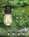 Tdlol Outdoor String Lights Waterproof 100ft Patio With 35 Shatterproof Sockets Connectable Hanging Ip55 Commercial Grade Led