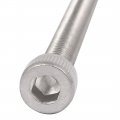 Uxcella M8x90mm Thread 304 Stainless Steel Hex Socket Head Cap Screw Bolt Din912 4pcs