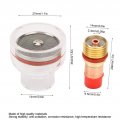 Gerioie Tig Torch Glass Cup Welding Accessories Gas Lens Corrosion Resistance Strong Stability High Temperature For Tig-171826