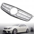 Topteng Front Grille With Led Emblem Upper Grill Replacement For Benz W204 C300 C350 2008-2014 Not Fit On C63 Amg